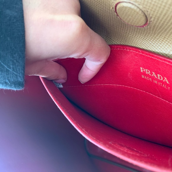 Prada Cuir Double Bag- Saffiano Caramel Leather - Picture 16 of 16